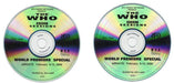 The Who The BBC Sessions World Premiere Broadcast US Promo 2 CD album set (Double CD) WHO2CTH152718