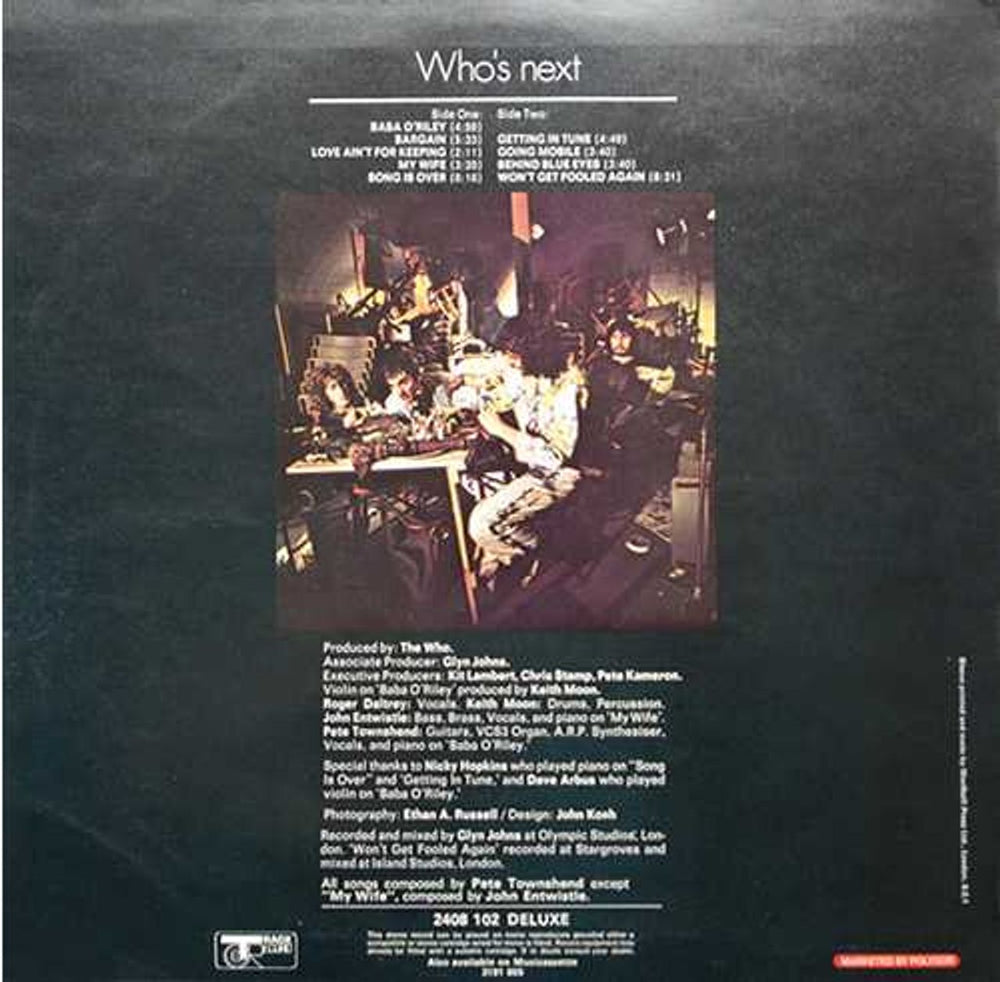 The Who Who's Next - 1st - EX UK vinyl LP album (LP record) WHOLPWH696491