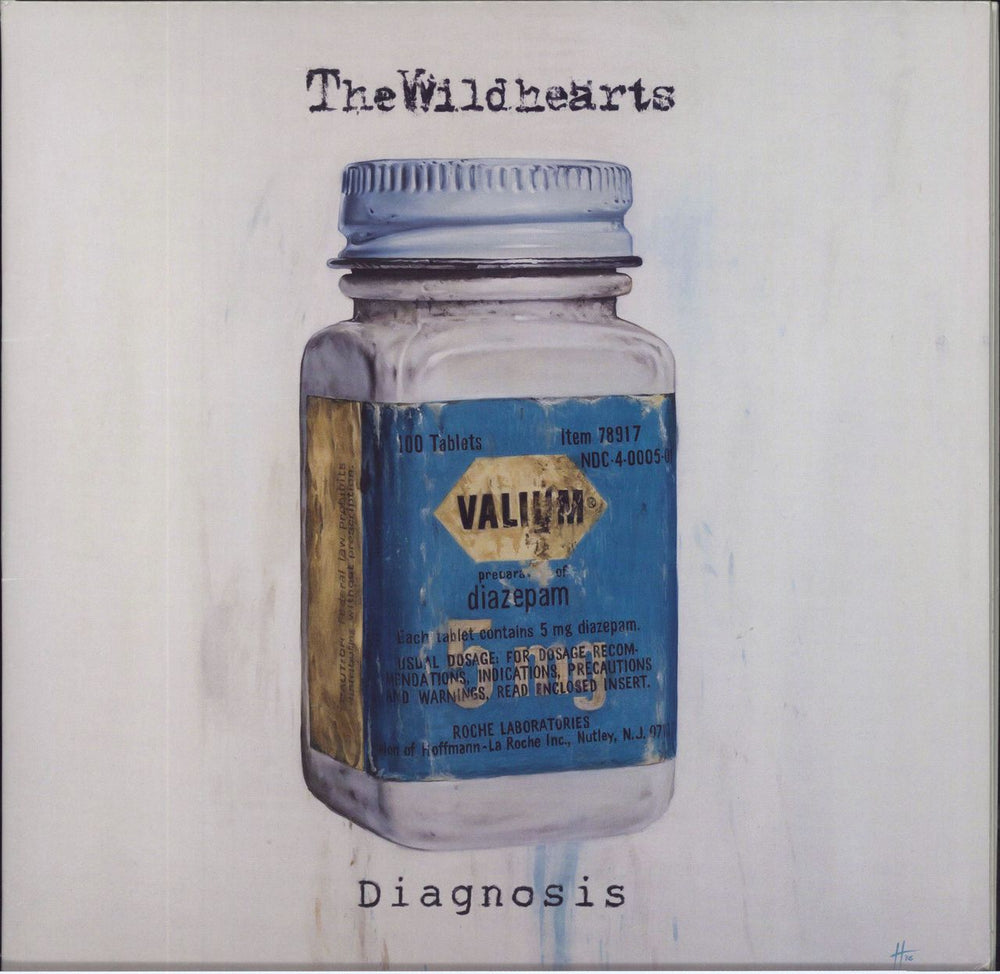 The Wildhearts Diagnosis - Clear & Blue Splatter Vinyl UK 10" vinyl single (10 inch record) GRAPHFAR35LP