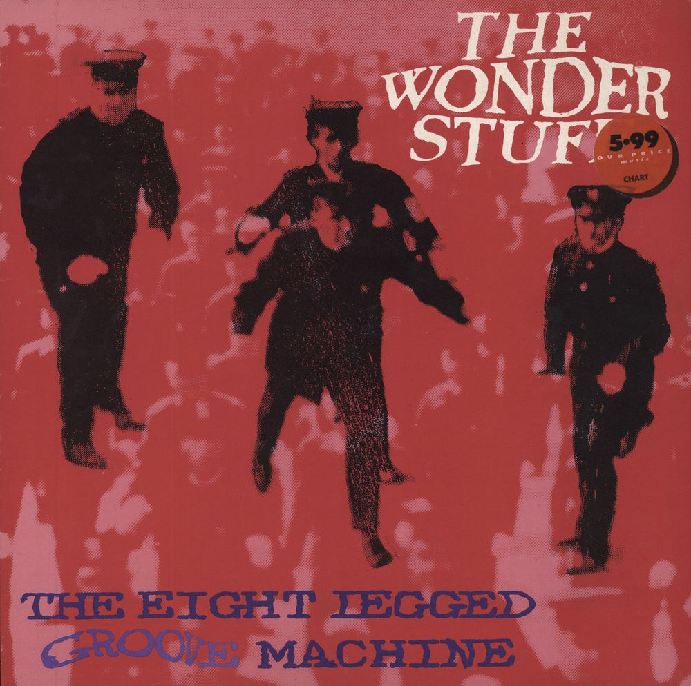 The Wonder Stuff The Eight Legged Groove Machine - stickered - EX UK vinyl LP album (LP record) GONLP1