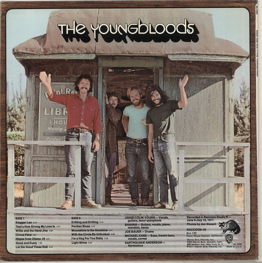 The Youngbloods Good And Dusty US vinyl LP album (LP record) YBDLPGO703556