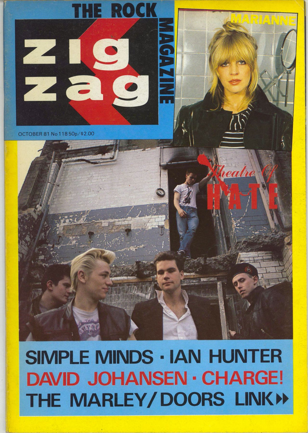 Theatre Of Hate Zig Zag Magazine No. 118 UK magazine #118