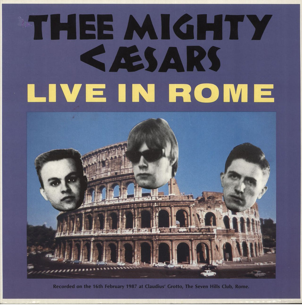 Thee Mighty Caesars Live In Rome UK vinyl LP album (LP record) WIK60