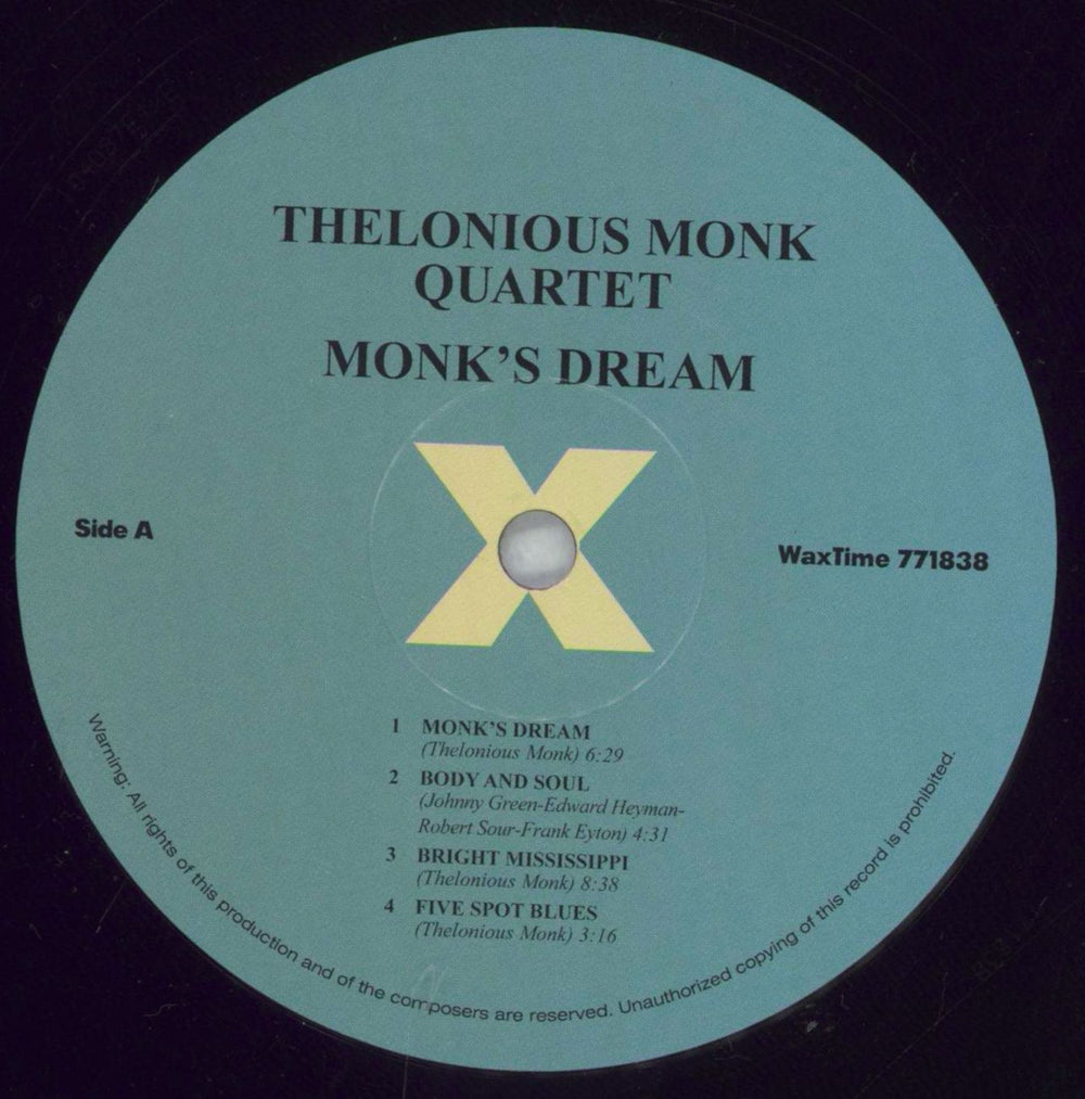 Thelonious Monk Monk's Dream - 180gm - EX UK vinyl LP album (LP record) TM4LPMO826523