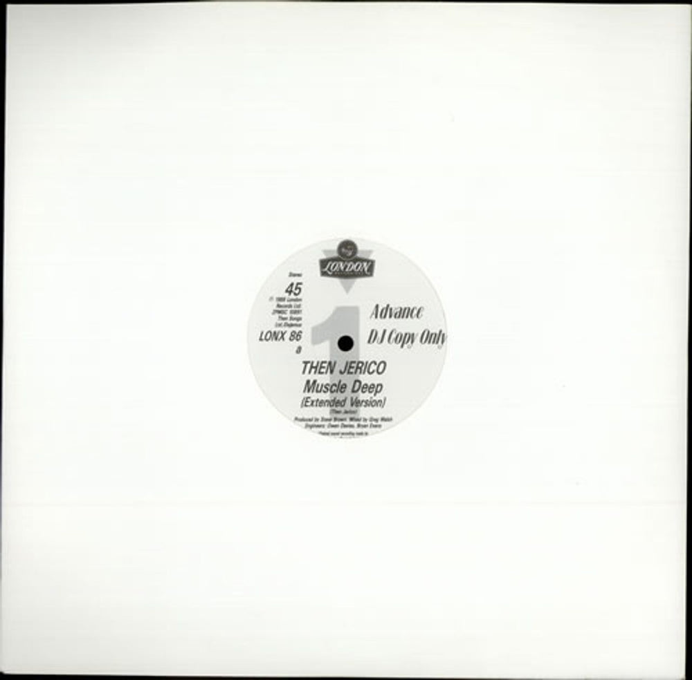 Then Jerico Muscle Deep (Extended Version) UK Promo 12" vinyl single (12 inch record / Maxi-single) LONX86
