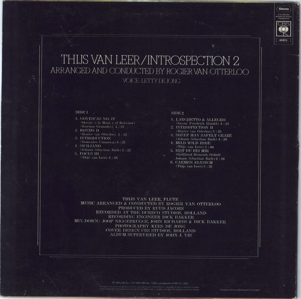 Thijs Van Leer Introspection + Introspection 2 UK 2-LP vinyl record set (Double LP Album)