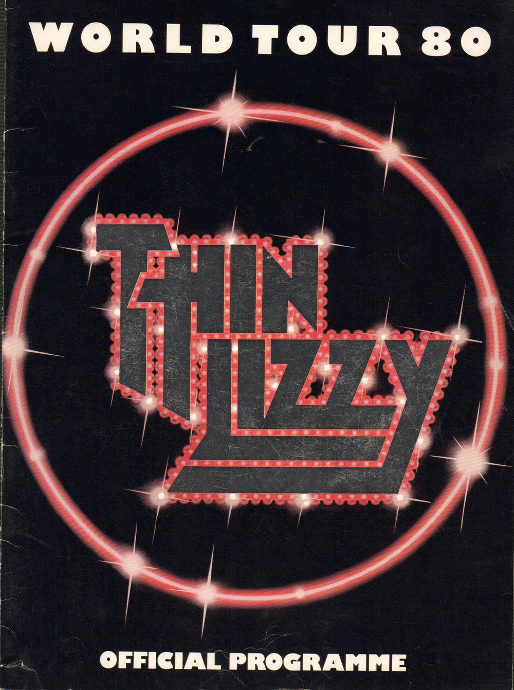 Thin Lizzy World Tour 80 - EX UK tour programme TOUR PROGRAMME