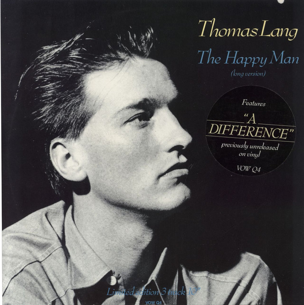 Thomas Lang The Happy Man UK 10" vinyl single (10 inch record) VOWQ4