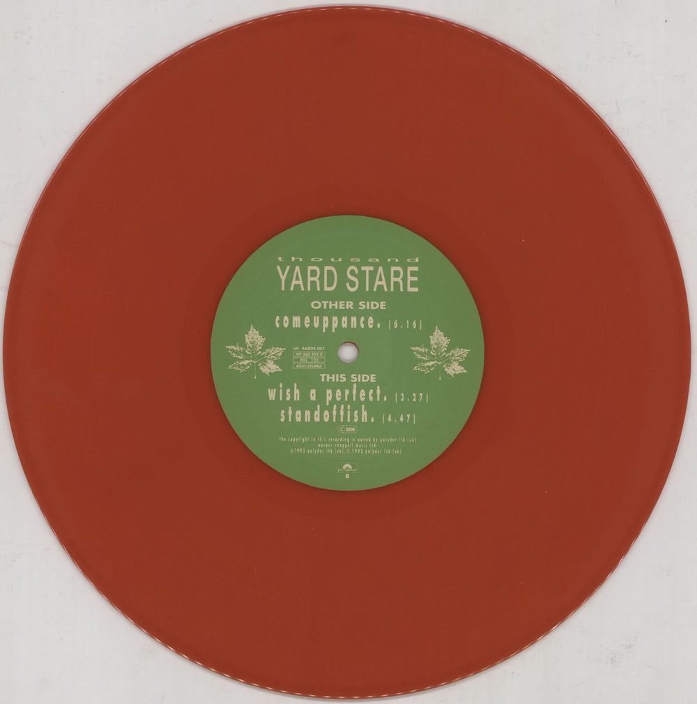 Thousand Yard Stare Comeuppance E.P. - Red vinyl UK 10" vinyl single (10 inch record) TYS10CO289291