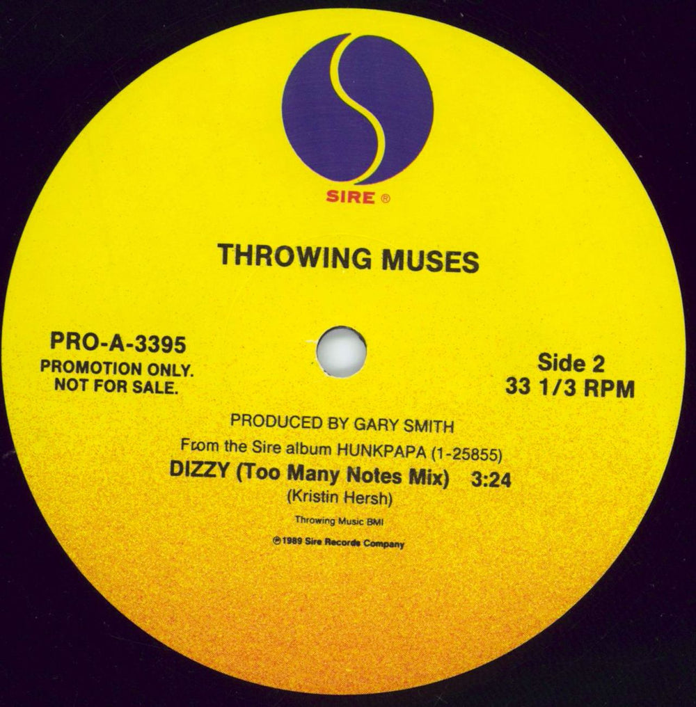 Throwing Muses Dizzy US Promo 12" vinyl single (12 inch record / Maxi-single) THR12DI773666