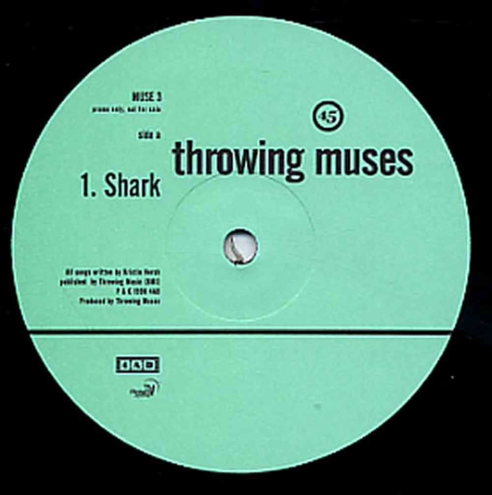 Throwing Muses Shark UK Promo 12" vinyl single (12 inch record / Maxi-single) MUSE3