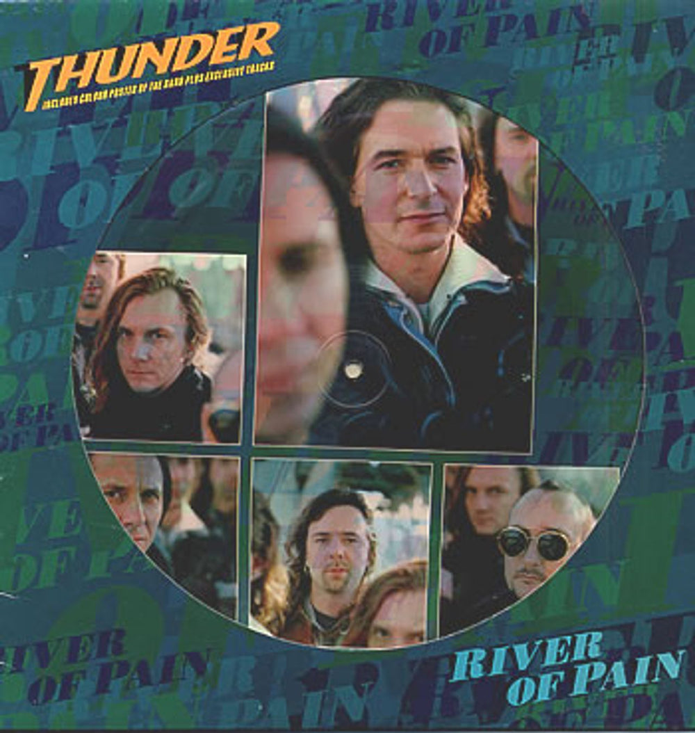 Thunder River Of Pain UK 12" vinyl picture disc (12 inch picture record) 12EMPD367