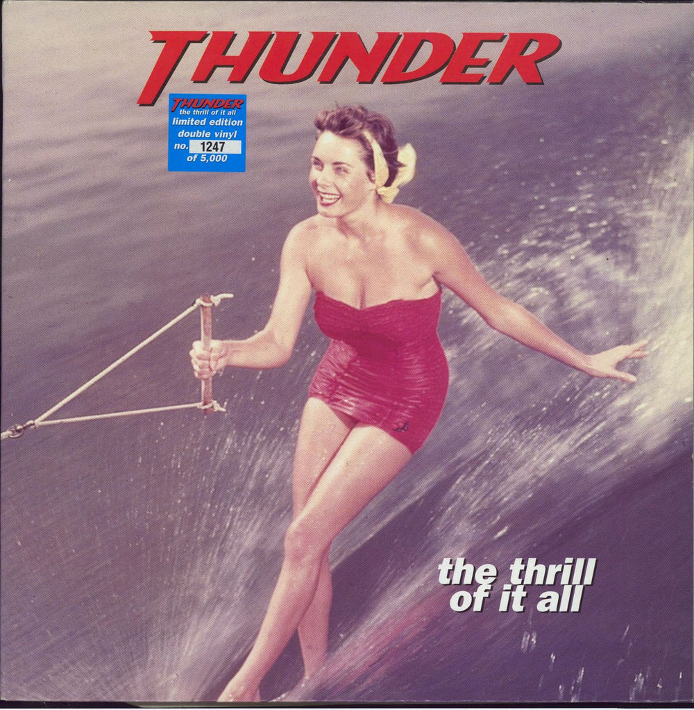 Thunder The Thrill Of It All UK 2-LP vinyl record set (Double LP Album) RAWLP115