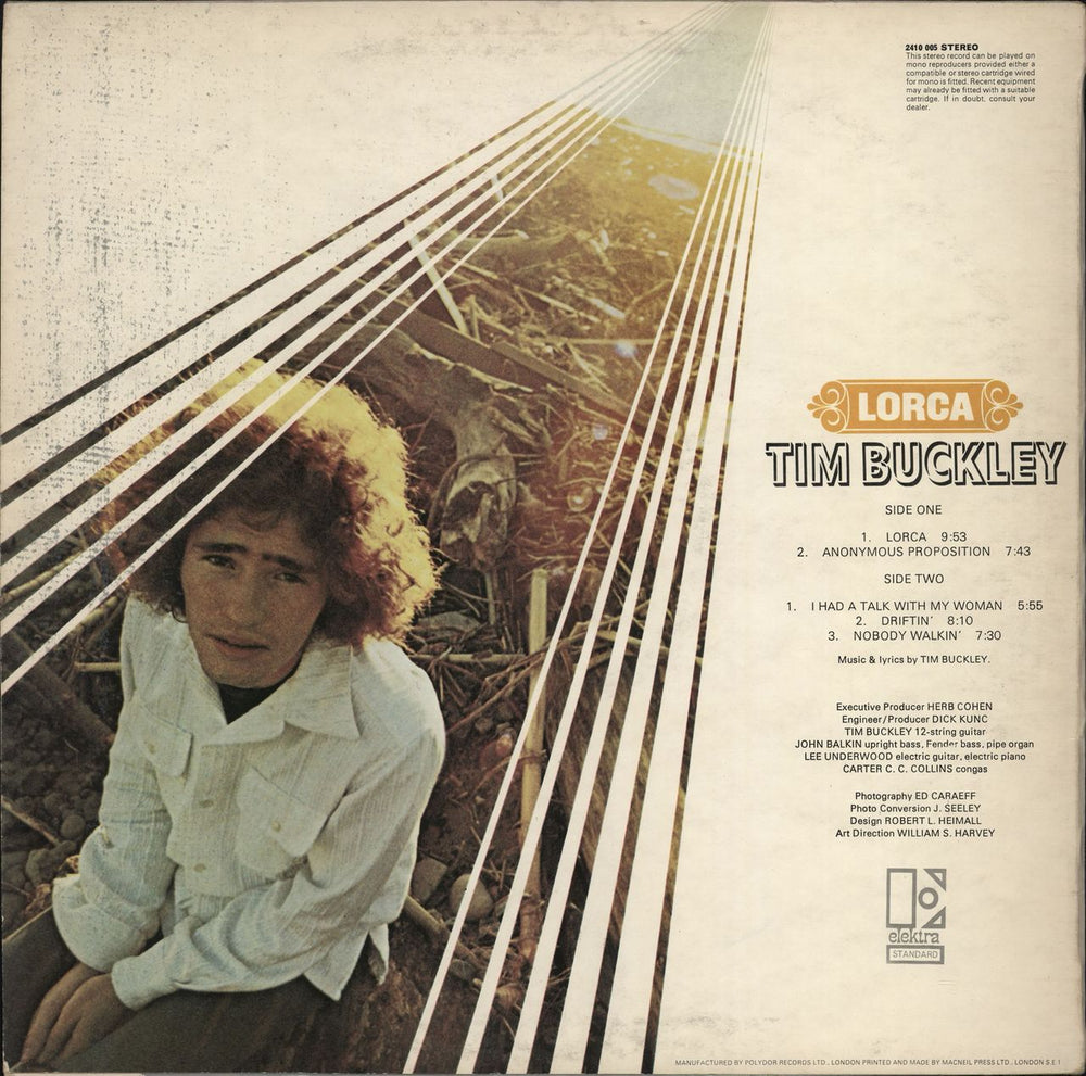 Tim Buckley Lorca - 1st UK vinyl LP album (LP record)