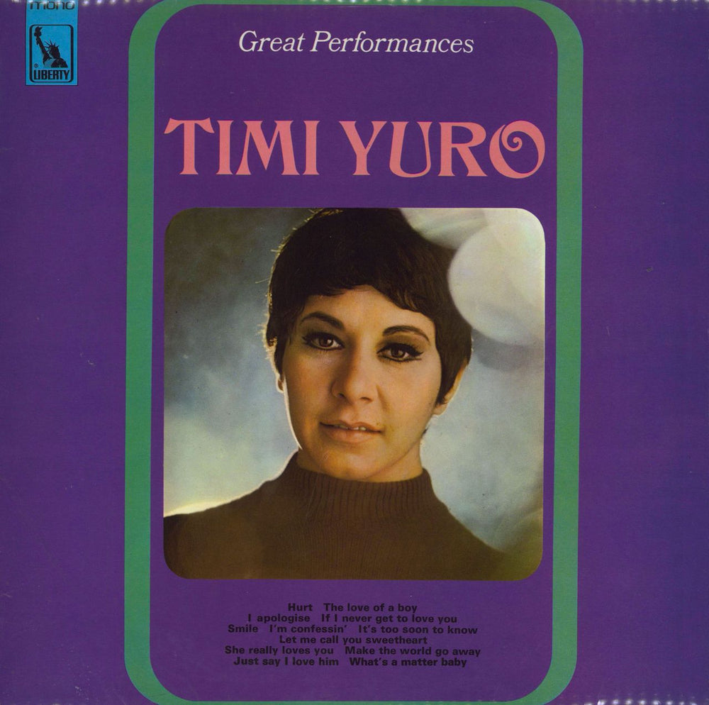 Timi Yuro Great Performances UK vinyl LP album (LP record) LBS83115