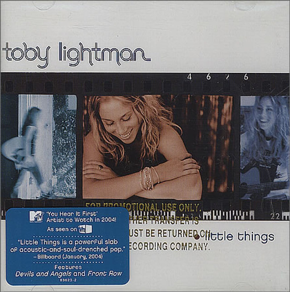 Toby Lightman Little Things US Promo CD album (CDLP) LAVA83623-2