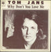 Tom Jans Why Don't You Love Me Dutch 7" vinyl single (7 inch record / 45) 5270
