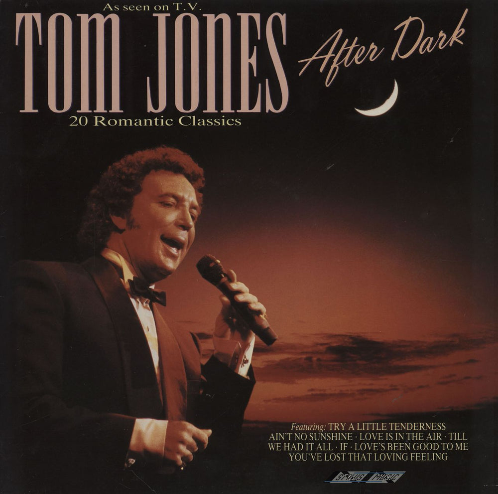 Tom Jones After Dark UK vinyl LP album (LP record) SMR978