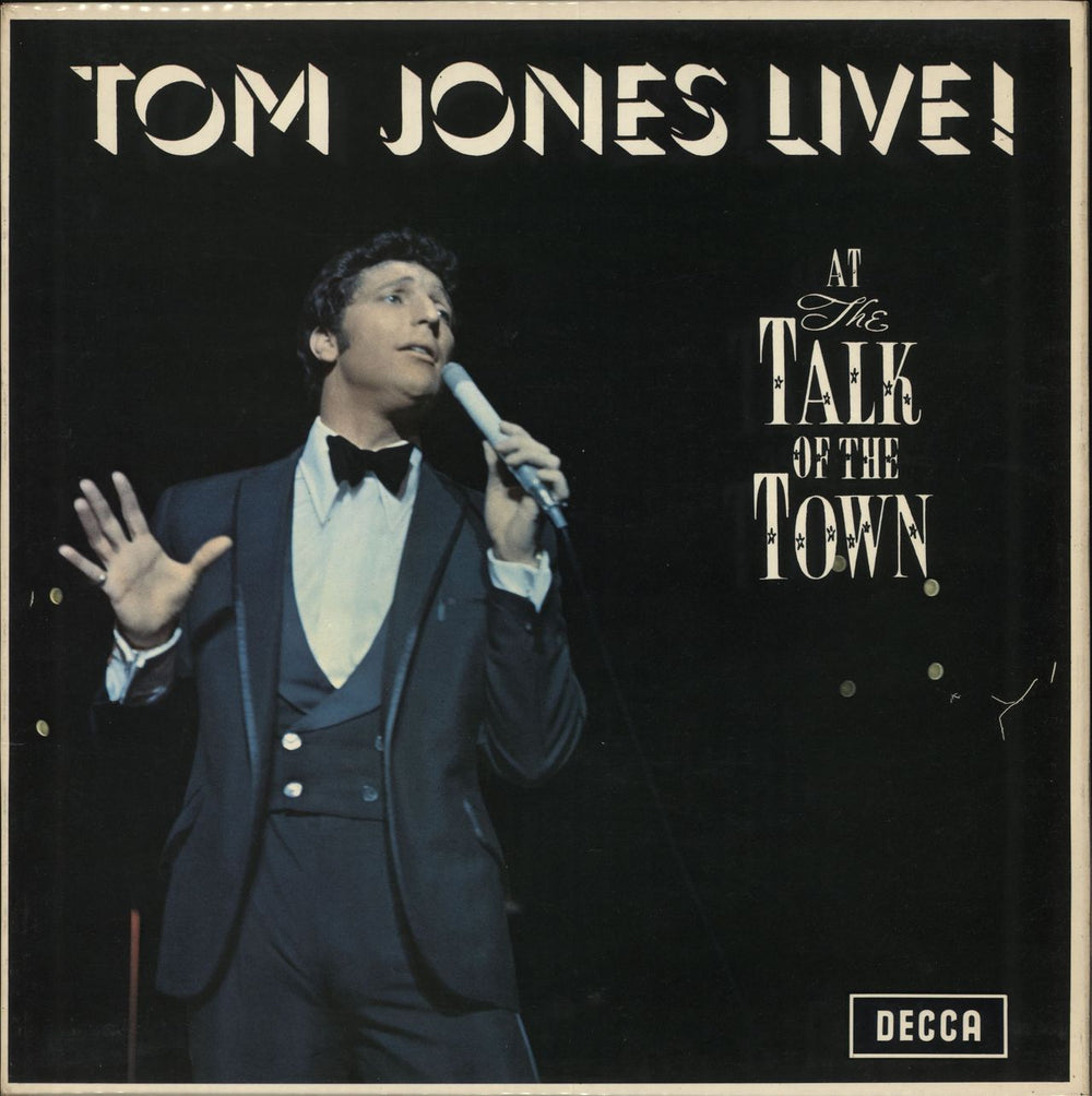 Tom Jones Live At The Talk Of The Town UK vinyl LP album (LP record) SKL4874