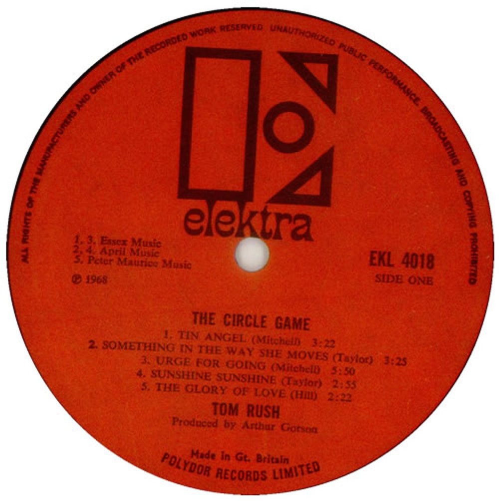 Tom Rush The Circle Game UK vinyl LP album (LP record) T-RLPTH548426