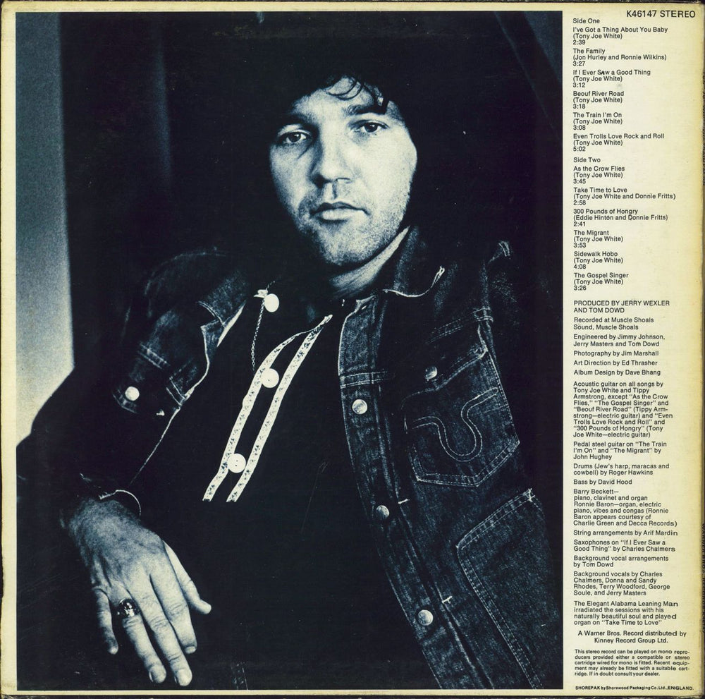 Tony Joe White The Train I'm On - White Label UK vinyl LP album (LP record)