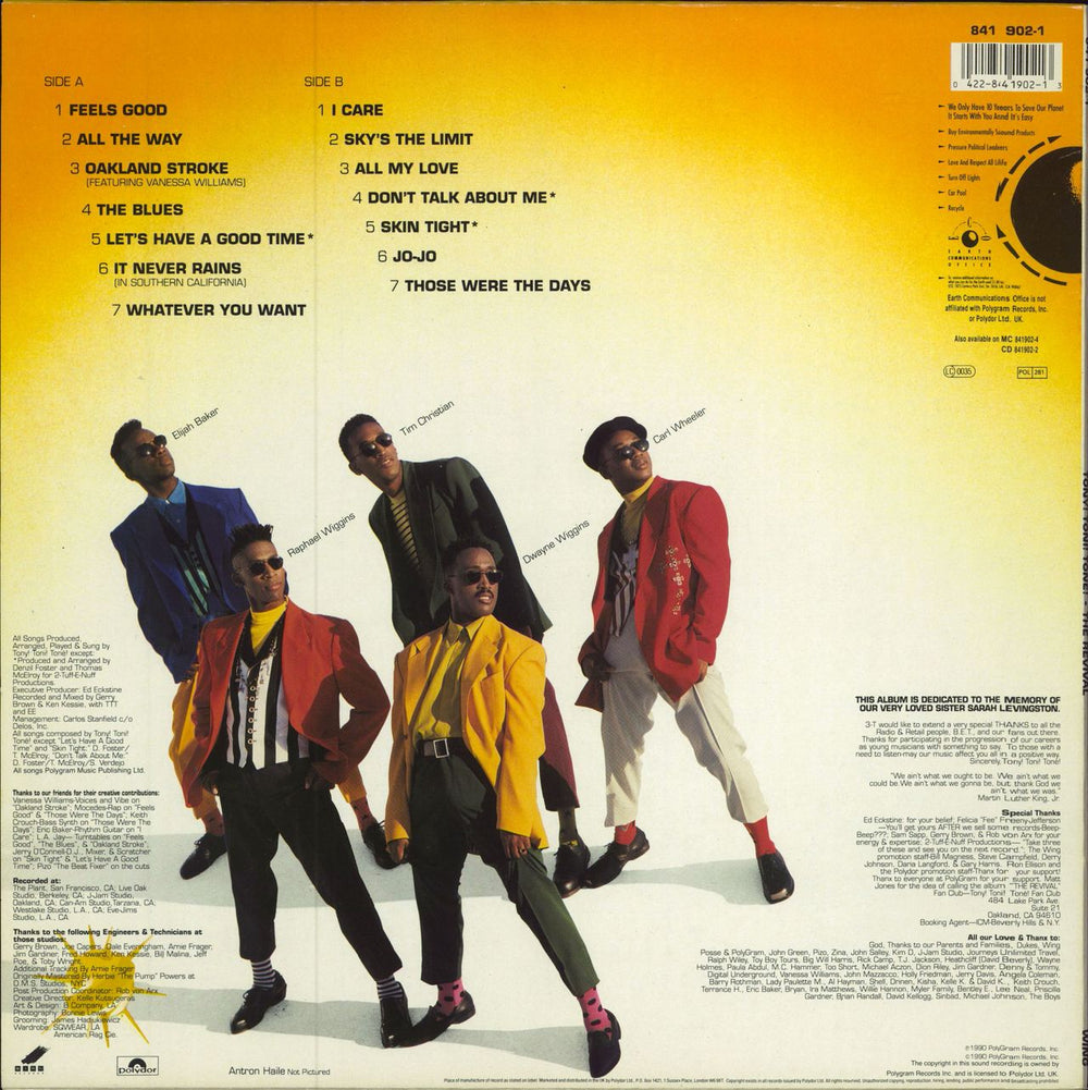 Tony Toni Toné The Revival UK vinyl LP album (LP record)