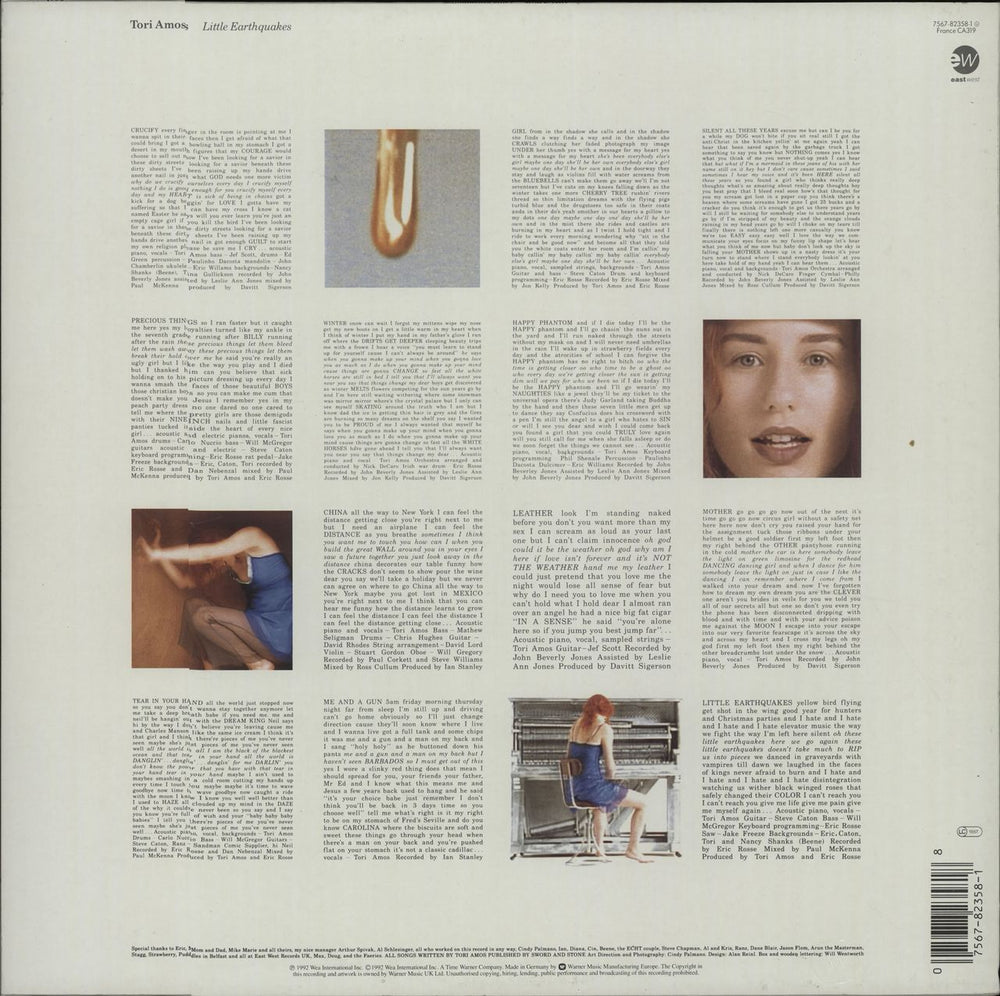 Tori Amos Little Earthquakes German vinyl LP album (LP record) TORLPLI127273