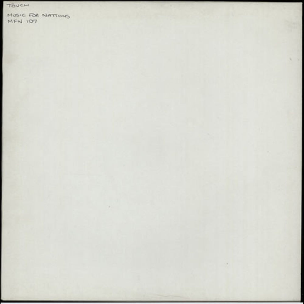 Touch Touch - Test Pressing UK vinyl LP album (LP record) MFN107