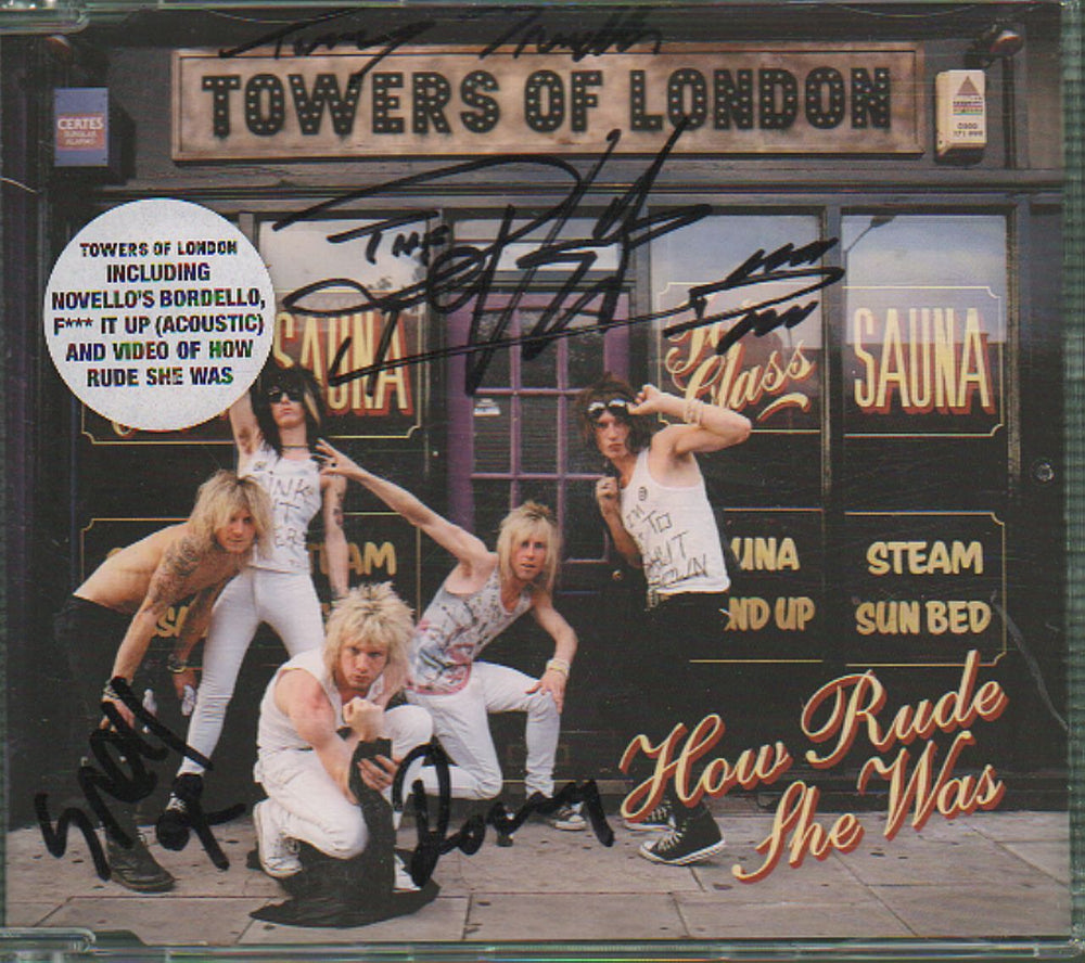 Towers Of London How Rude She Was - Autograph UK CD single (CD5 / 5") TOLCD3