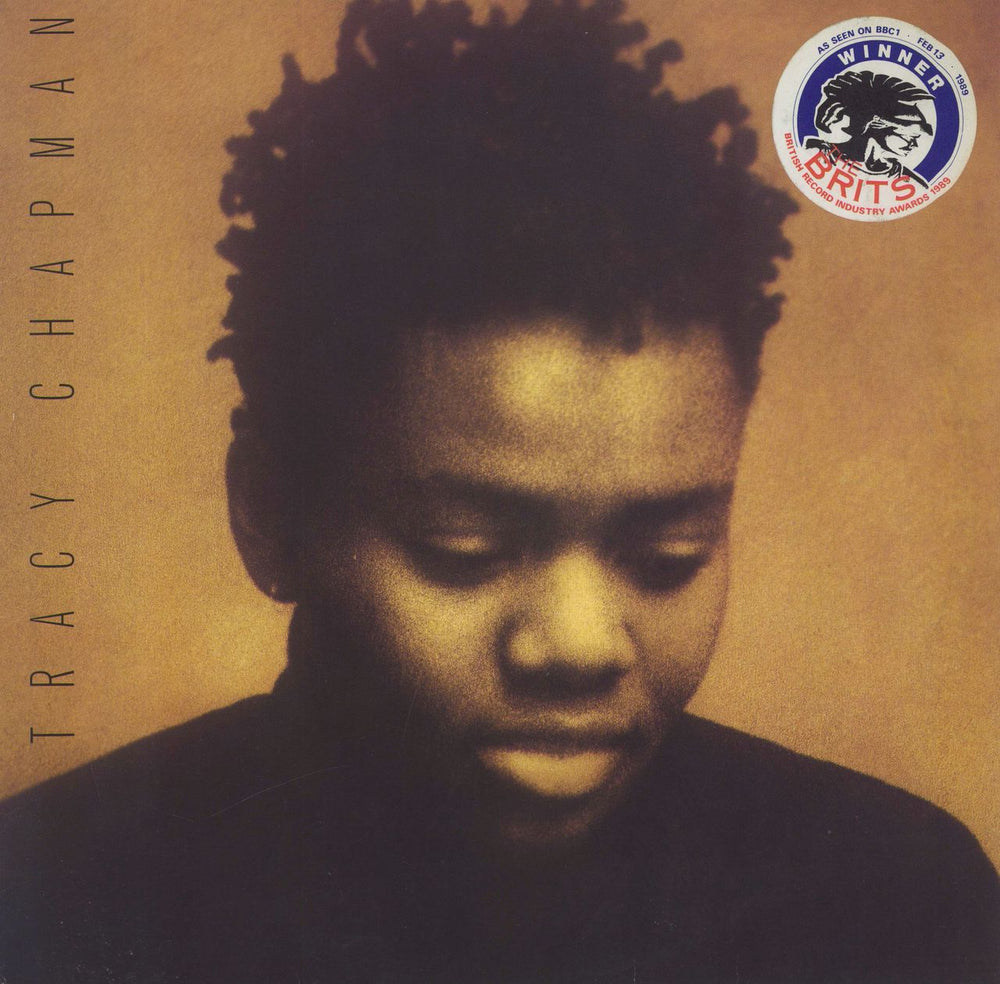 Tracy Chapman Tracy Chapman - 1st - Brits Winner Stickered UK vinyl LP album (LP record) EKT44