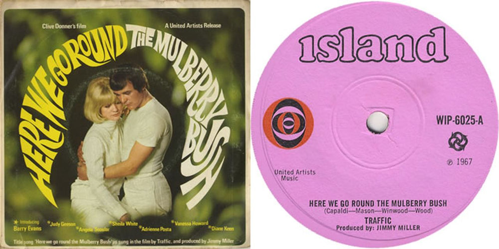 Traffic Here We Go Round The Mulberry Bush - Solid - P/S UK 7" vinyl single (7 inch record / 45) TRF07HE296747