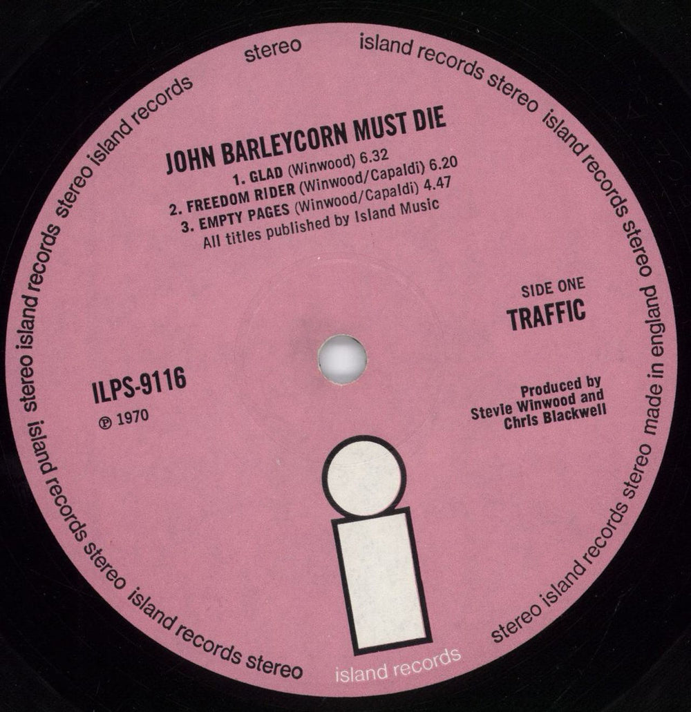 Traffic John Barleycorn Must Die - 1st - Smooth UK vinyl LP album (LP record) TRFLPJO472868