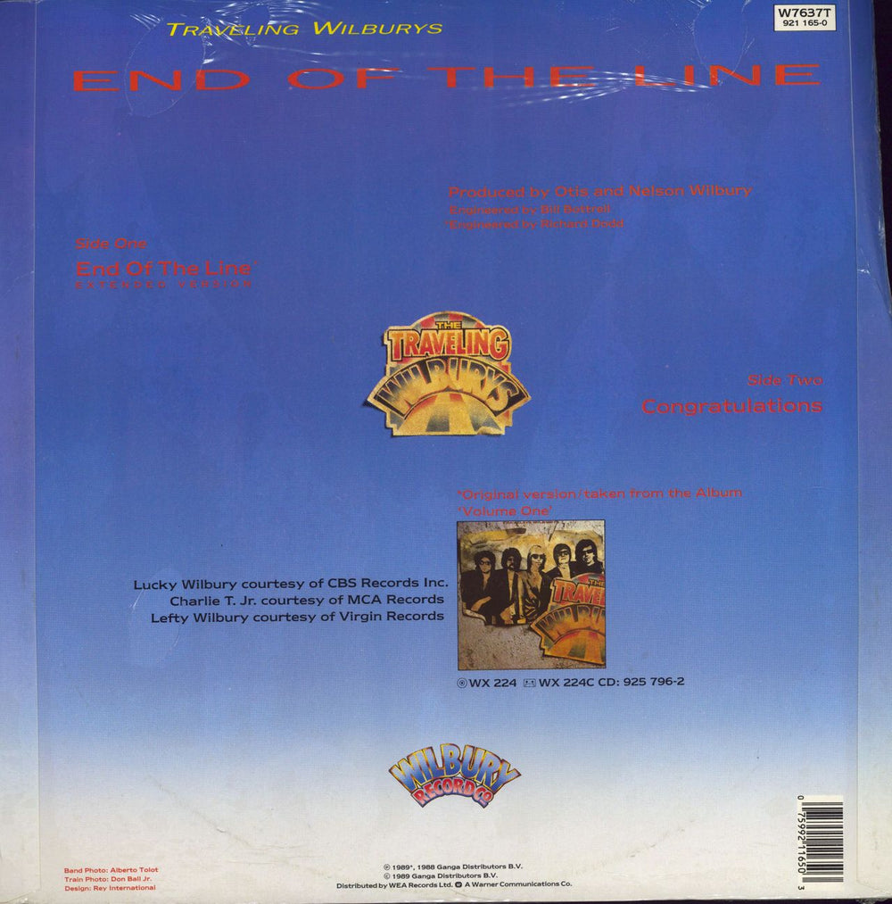 Traveling Wilburys End Of The Line UK 12" vinyl single (12 inch record / Maxi-single) 075992116503