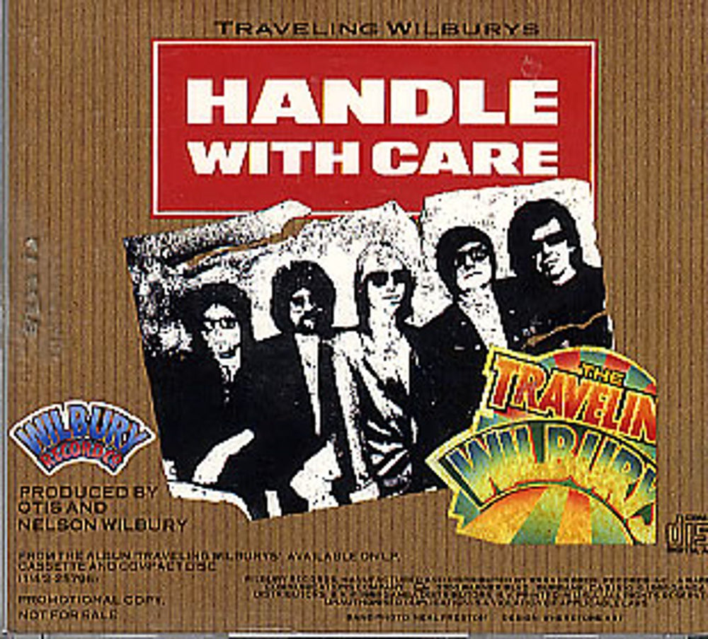 Traveling Wilburys Handle With Care US Promo CD single (CD5 / 5") TRVC5HA54305