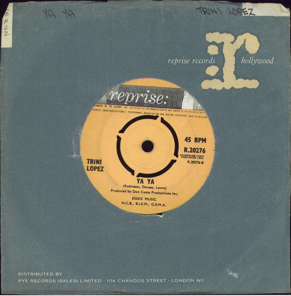 Trini Lopez What Have I Got Of My Own UK 7" vinyl single (7 inch record / 45)