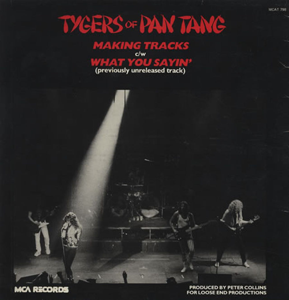 Tygers Of Pan Tang Making Tracks UK 12" vinyl single (12 inch record / Maxi-single) TYG12MA194112