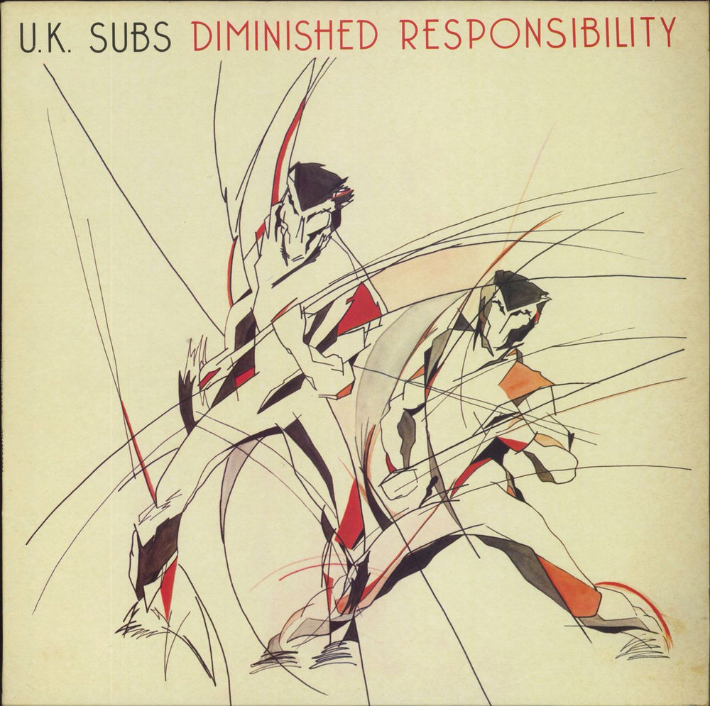 U.K. Subs Diminished Responibility - Test Pressing UK vinyl LP album (LP record) GEMLP112