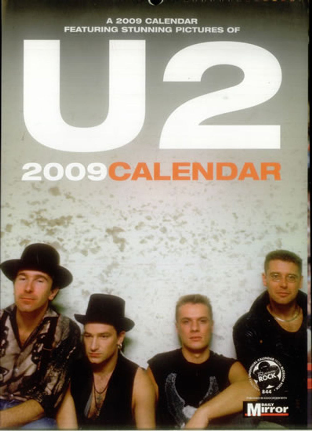 U2 2009 Calendar UK calendar CALENDAR
