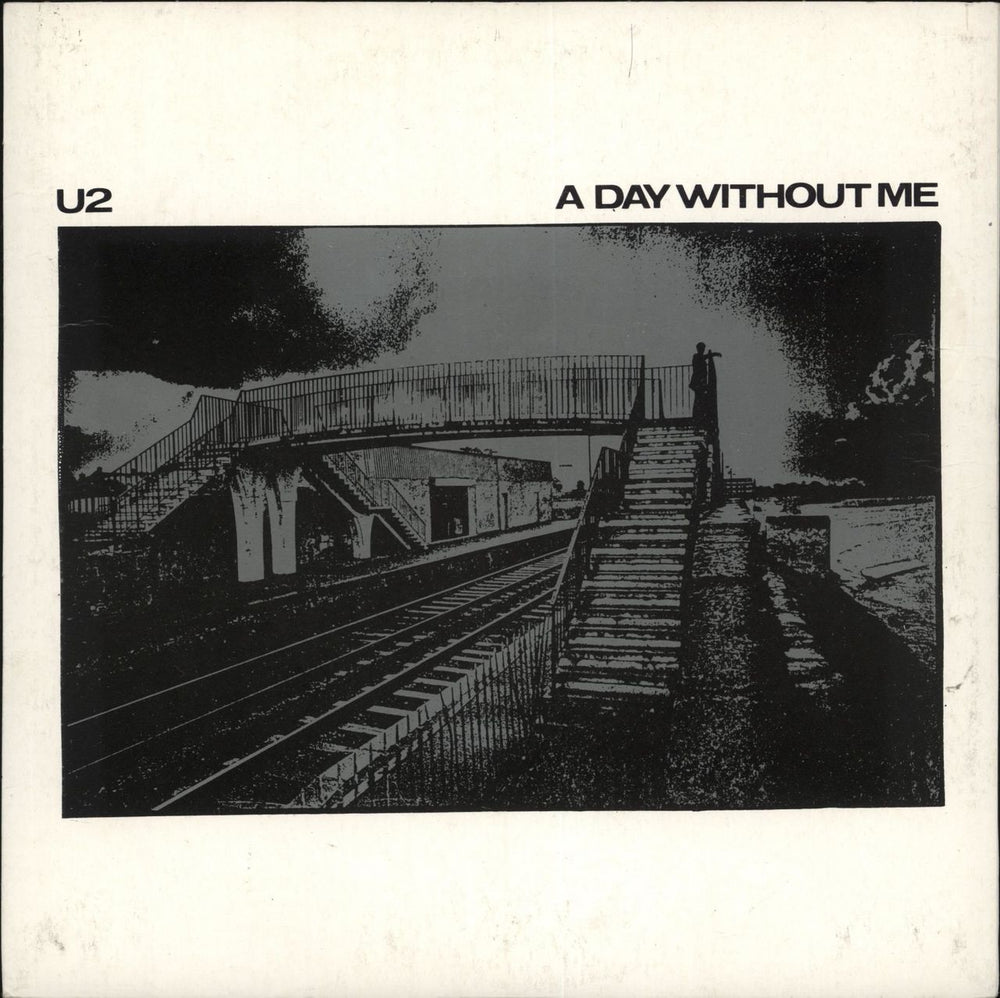 U2 A Day Without Me - Translucent + P/S Irish 7" vinyl single (7 inch record / 45) CBS8905X