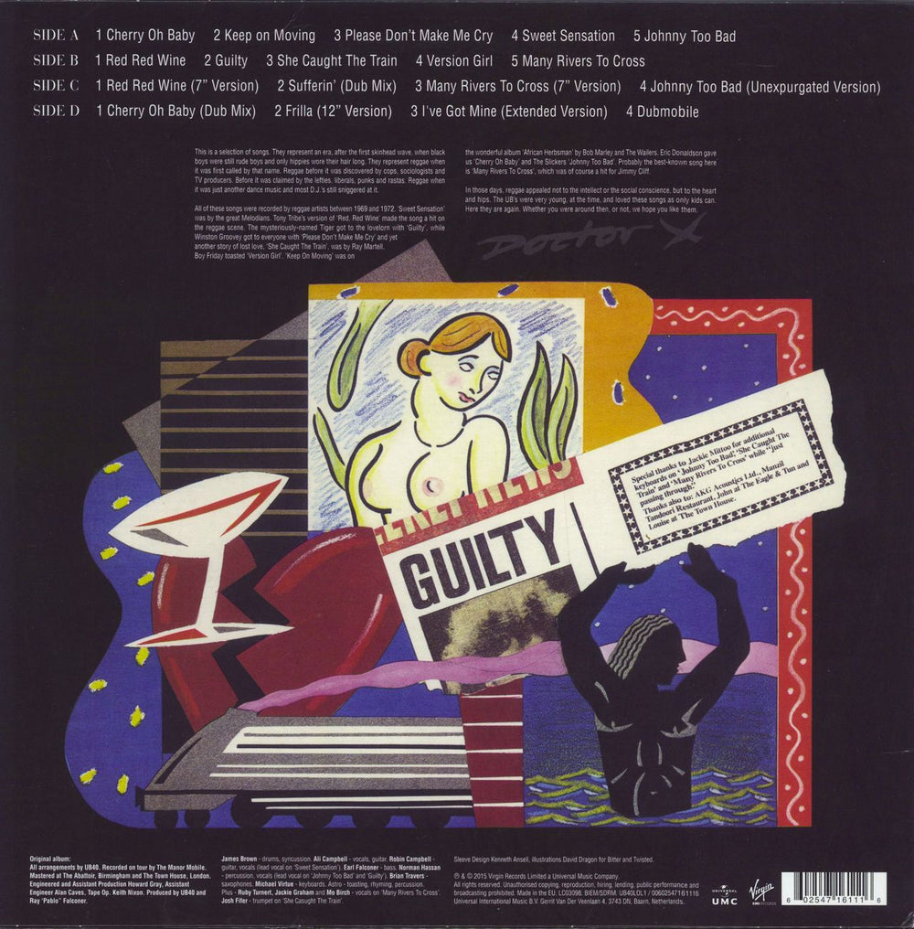 UB40 Labour Of Love - 180 Gram UK 2-LP vinyl record set (Double LP Album) 602547161116