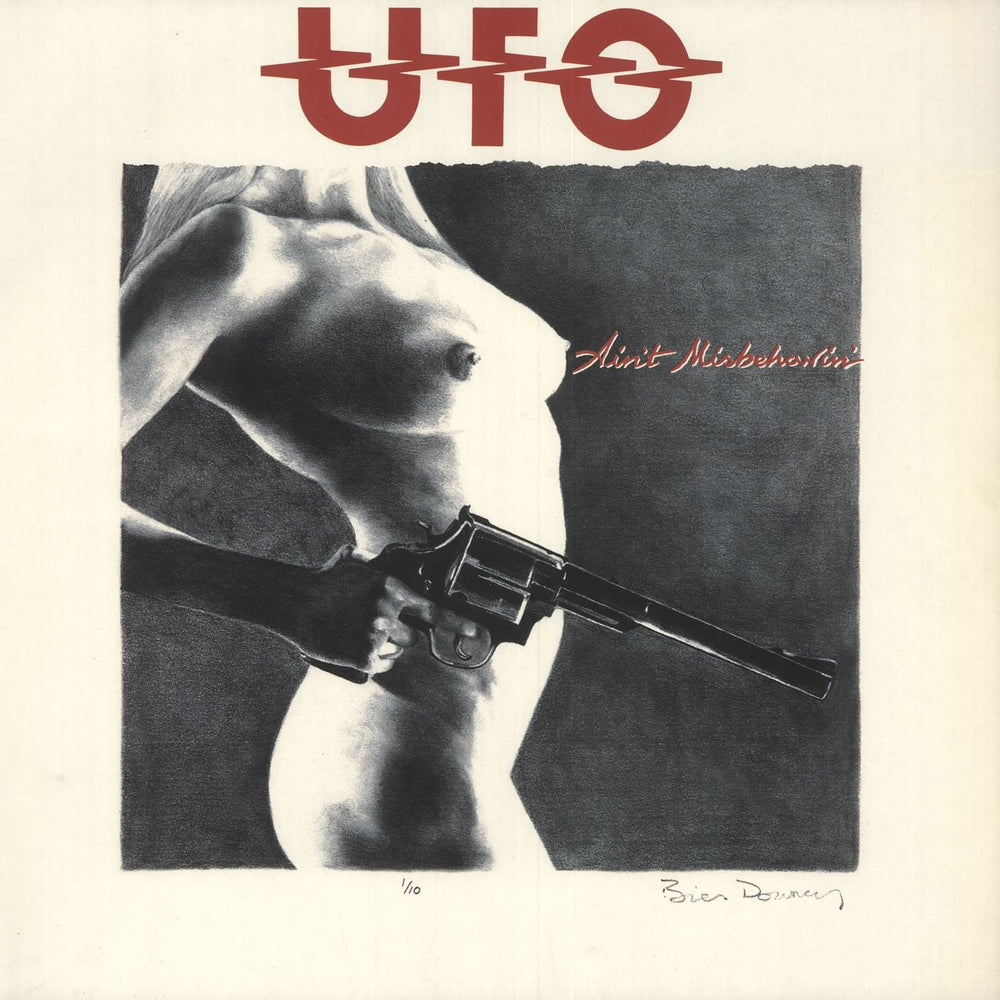 UFO Ain't Misbehavin' German vinyl LP album (LP record) WKFMLP107