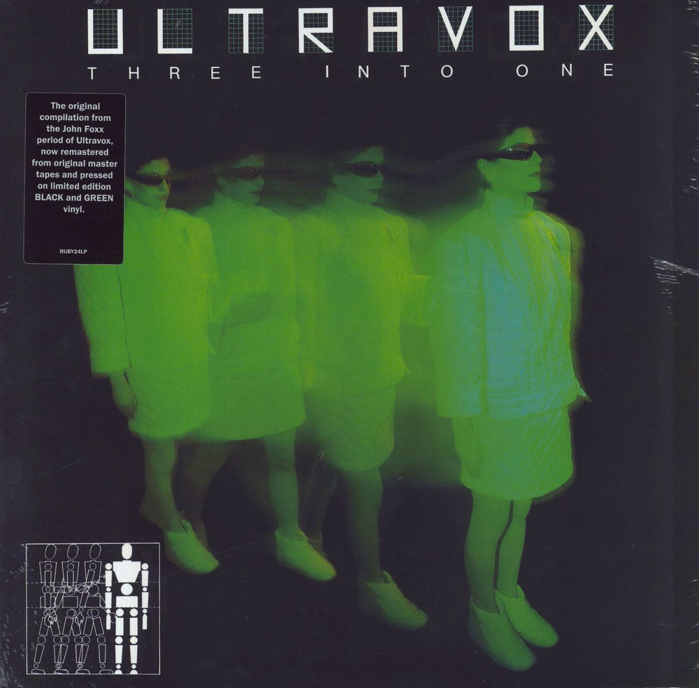 Ultravox Three Into One - Black & Green Vinyl US vinyl LP album (LP record) RUBY24LP