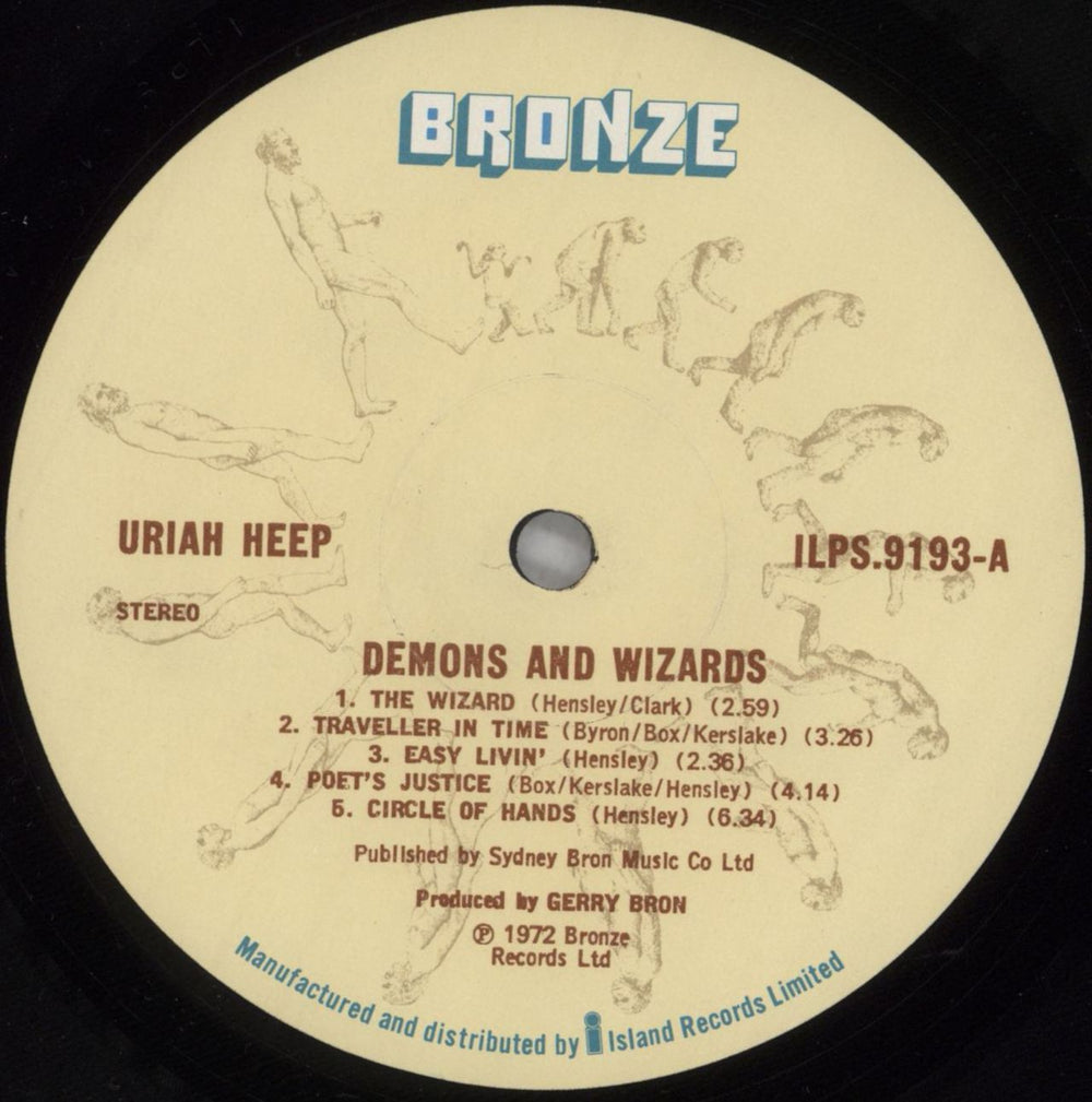 Uriah Heep Demons And Wizards - 1st + Thick Card Inner UK vinyl LP album (LP record) URILPDE823555