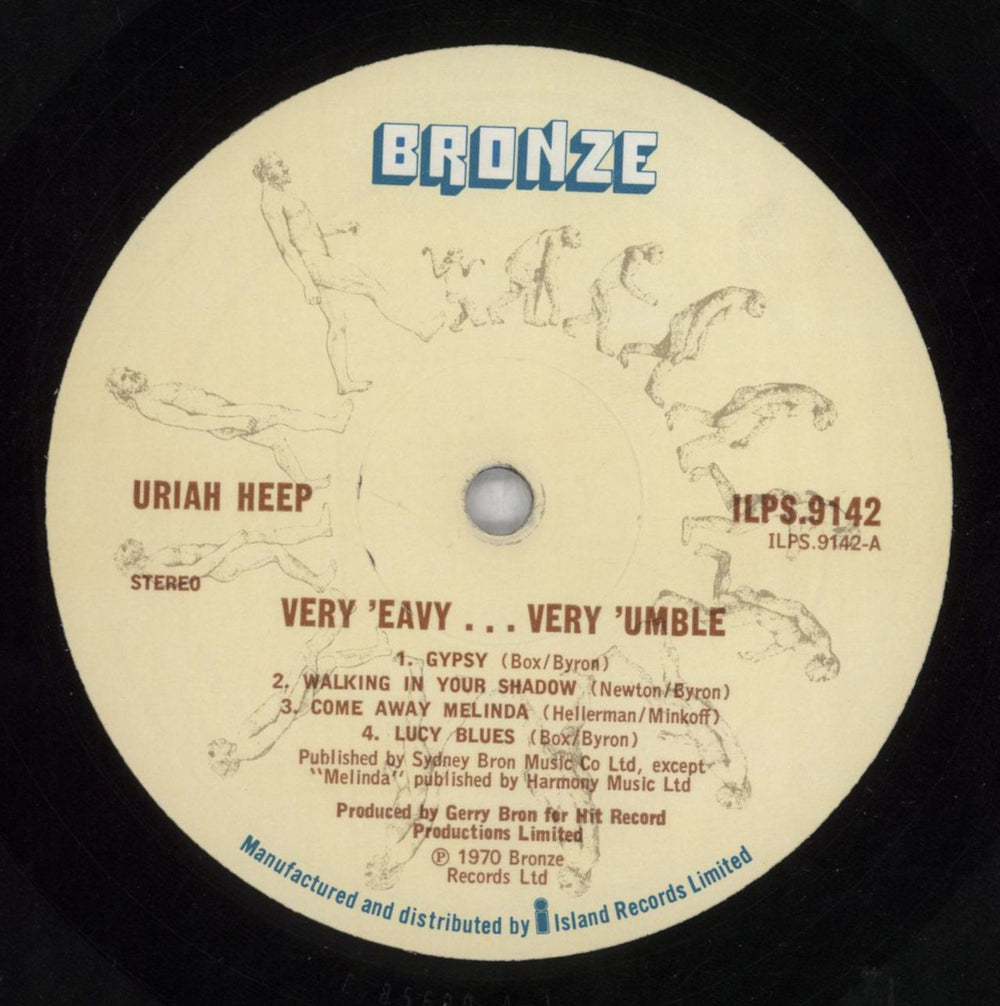 Uriah Heep Very 'Eavy Very 'Umble - German p/s UK vinyl LP album (LP record) URILPVE733958