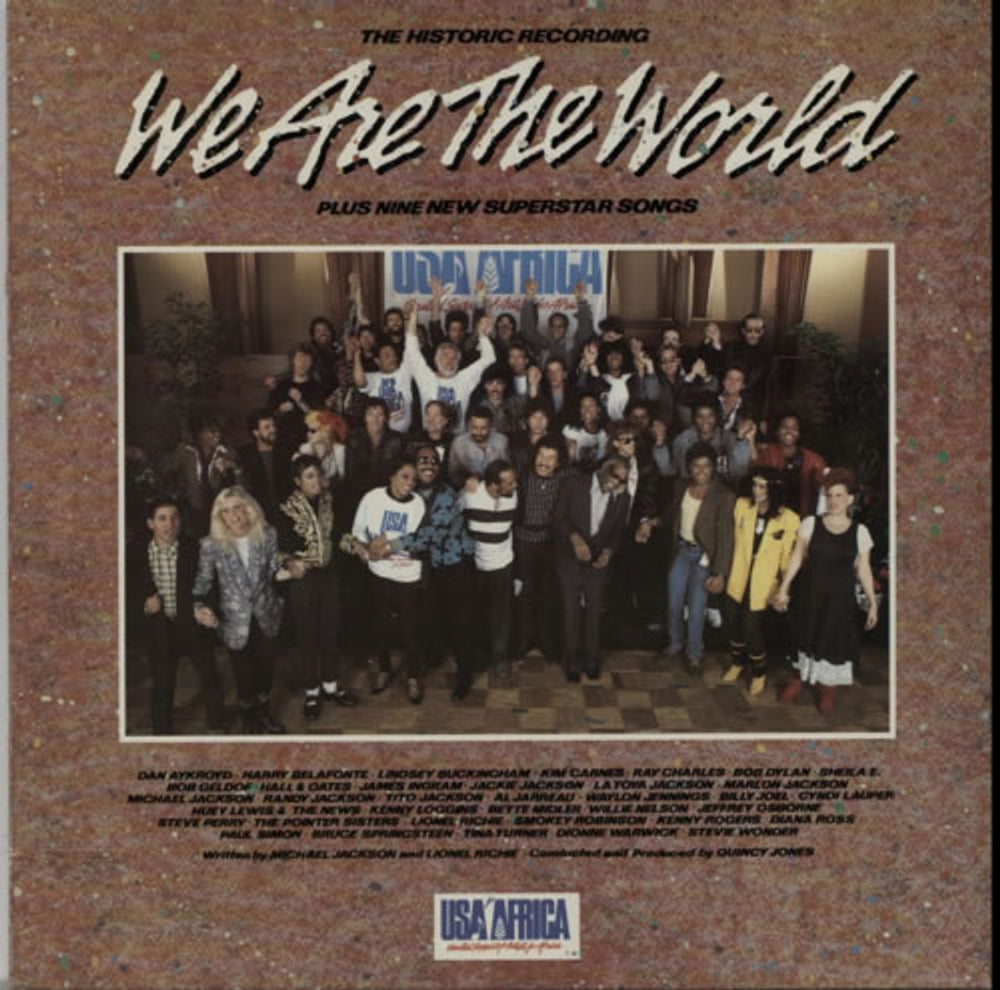 USA For Africa We Are The World UK vinyl LP album (LP record) USAIDF1