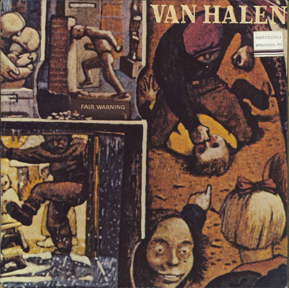 Van Halen Fair Warning Spanish vinyl LP album (LP record) S90.408