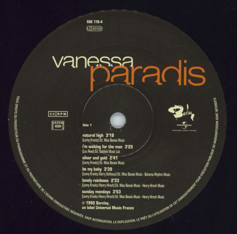 Vanessa Paradis Vanessa Paradis - 30th Anniversary + Photo Print French vinyl LP album (LP record) VANLPVA817155