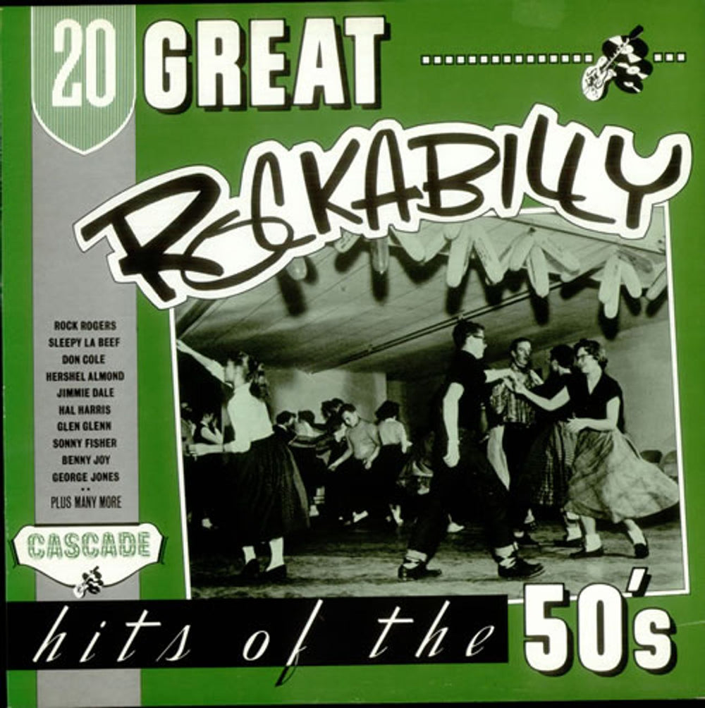 Various-50s/Rock & Roll/Rockabilly 20 Great Rockabilly Hits Of The 50's UK vinyl LP album (LP record) DROP1003