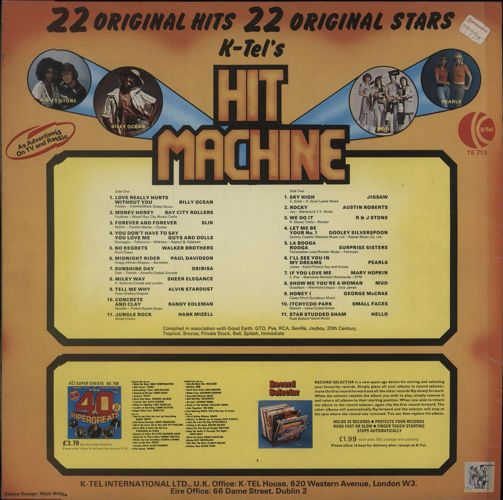 Various-60s & 70s Hit Machine UK vinyl LP album (LP record) SVALPHI676799