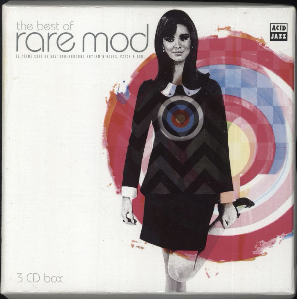 Various-60s & 70s The Best Of Rare Mod (60 Prime Cuts Of 60s Undergound Rhythm ’N’ Blues, Psych & Soul) UK 3-CD album set (Triple CD) AJX3CD411